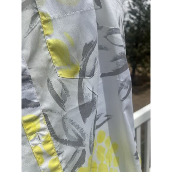 Merona Women’s Button Up Sleeveless Pineapple Print Top Size L - Picture 5 of 8